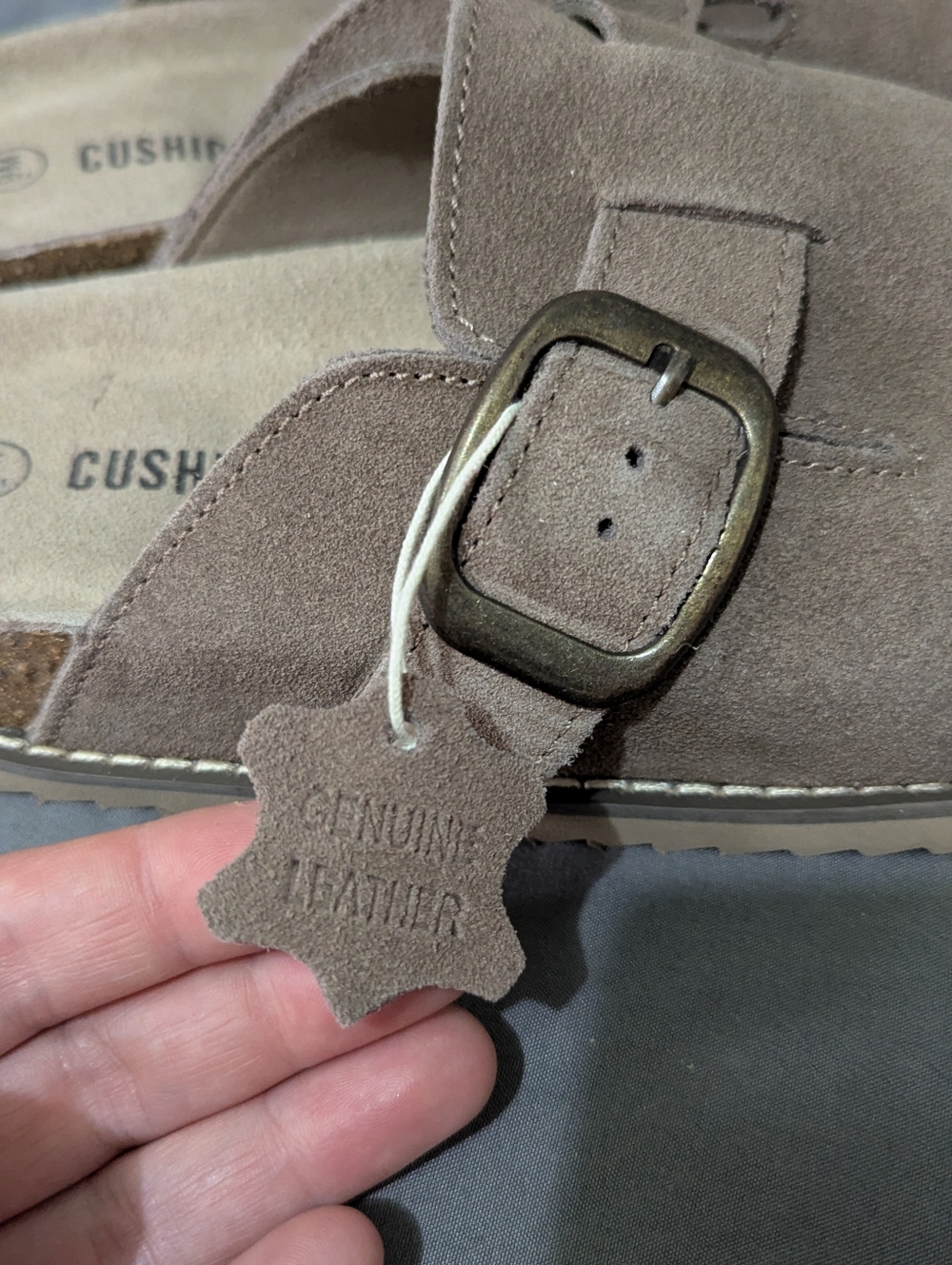 Cushionare Mules Slip On Taupe - Picture 6 of 6